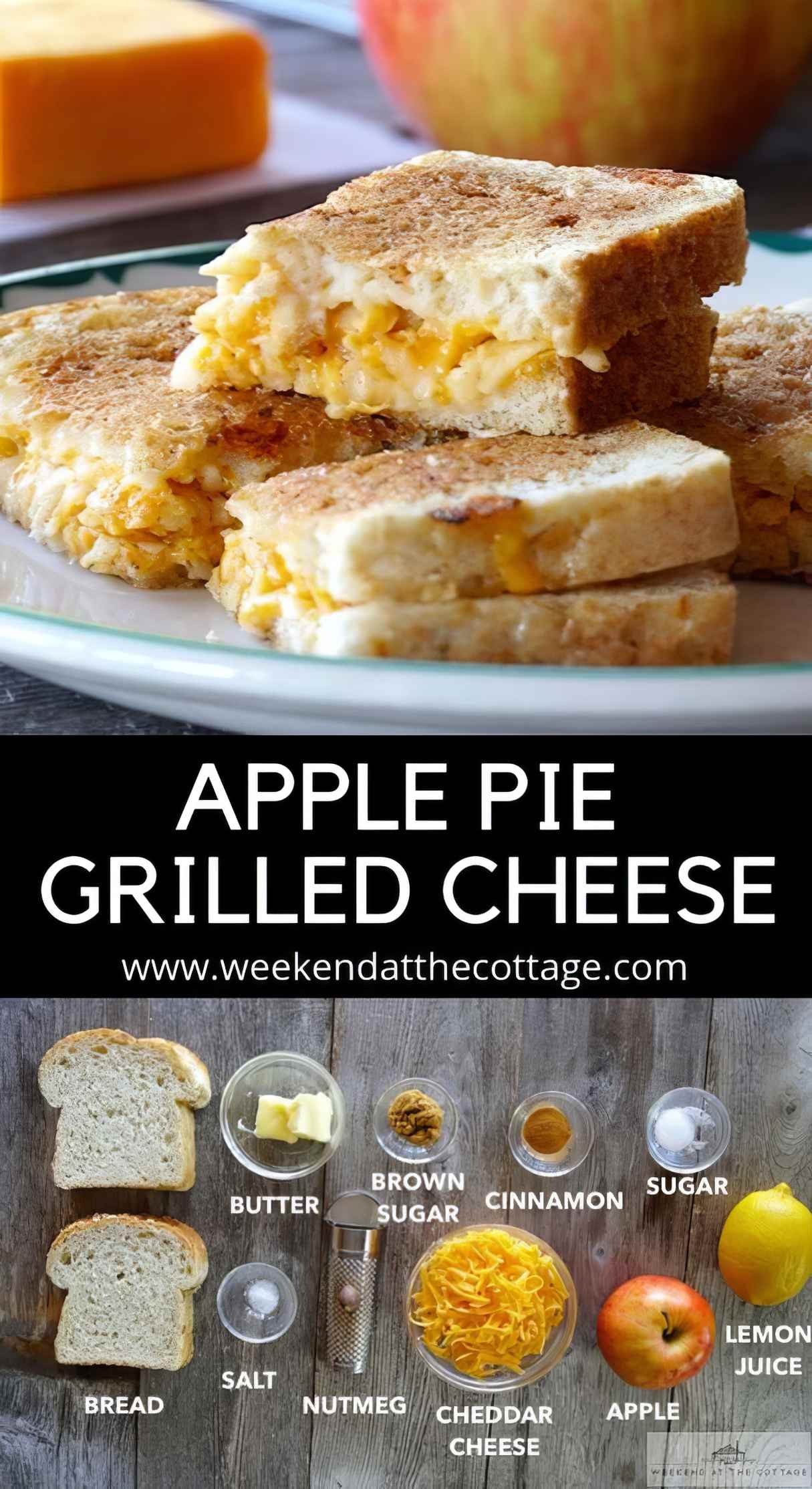 Creamy Apple Pie Grilled Cheese