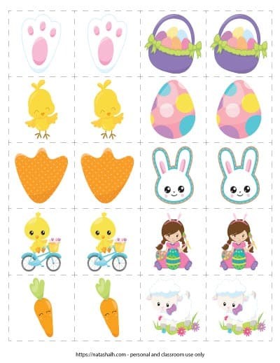 Free Easter Matching Game Printable (an easy screen-free activity!)