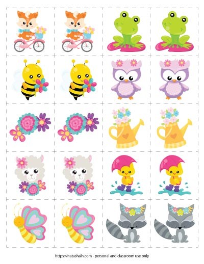 Free Spring Memory Game Printable (easy, screen-free fun for kids!)