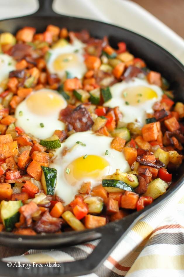 Sweet Potato Breakfast Skillet with Bacon