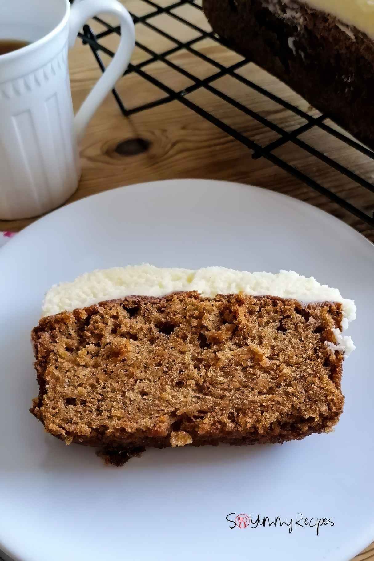 Carrot Cake Loaf Recipe With Mascarpone Frosting (Nut-free)